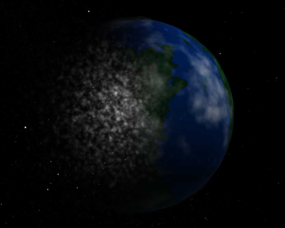 Planet formation visualization